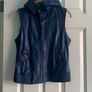 Leather vest size S